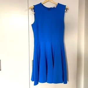 DVD bright blue Aline dress. Super cute